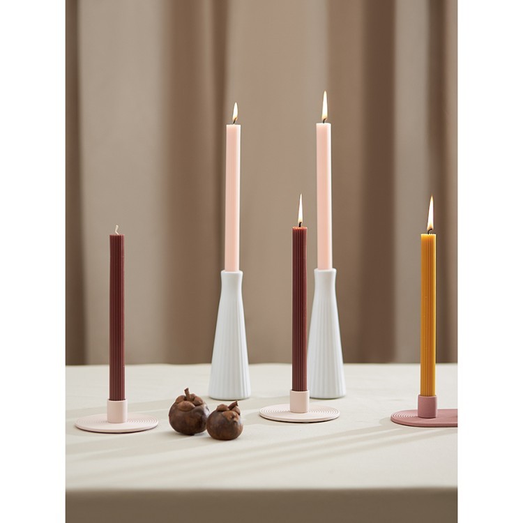 Набор из двух свечей коричневого цвета из коллекции edge, 24,5 см (77660)