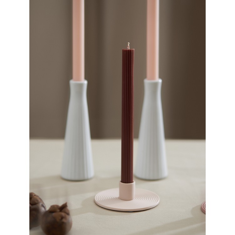 Набор из двух свечей коричневого цвета из коллекции edge, 24,5 см (77660)