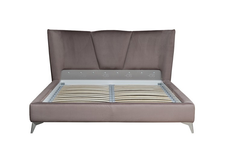 Кровать Siena без мех.велюр коричневый Colt1012-ROSKOR 199*222*116см (TT-00016634)