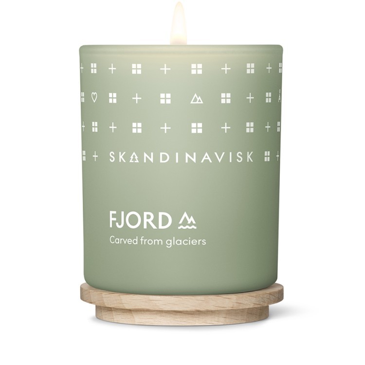 Свеча ароматическая fjord с крышкой, 65 г (новая) (70365)