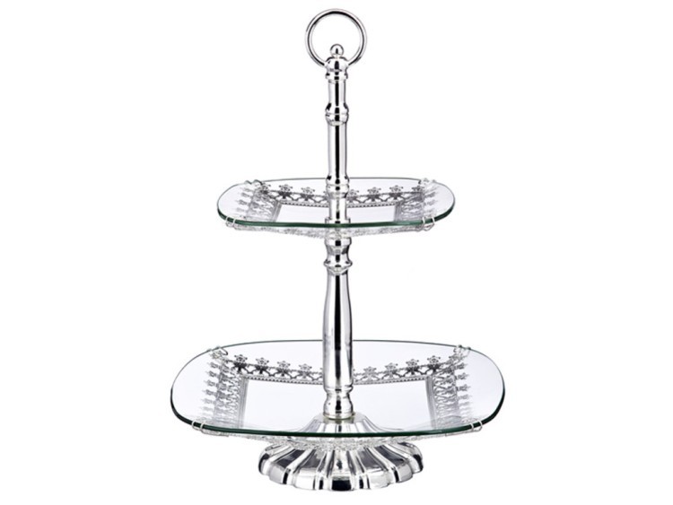 Конфетница 2-х ярусная 30*30/21*21 см. высота=42 см. Lefard (258-254) Конфетница 2-х ярусная 30*30/21*21 см. высота=42 см. Lefard (258-254)