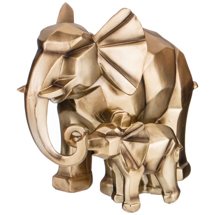 Статуэтка "два слона" 21*15*20 см. серия "оригами" Lefard (146-1636)