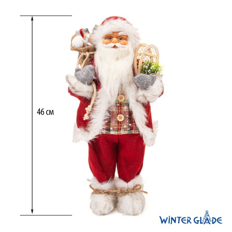 Игрушка Дед Мороз под елку 46 см M97 (69186)
