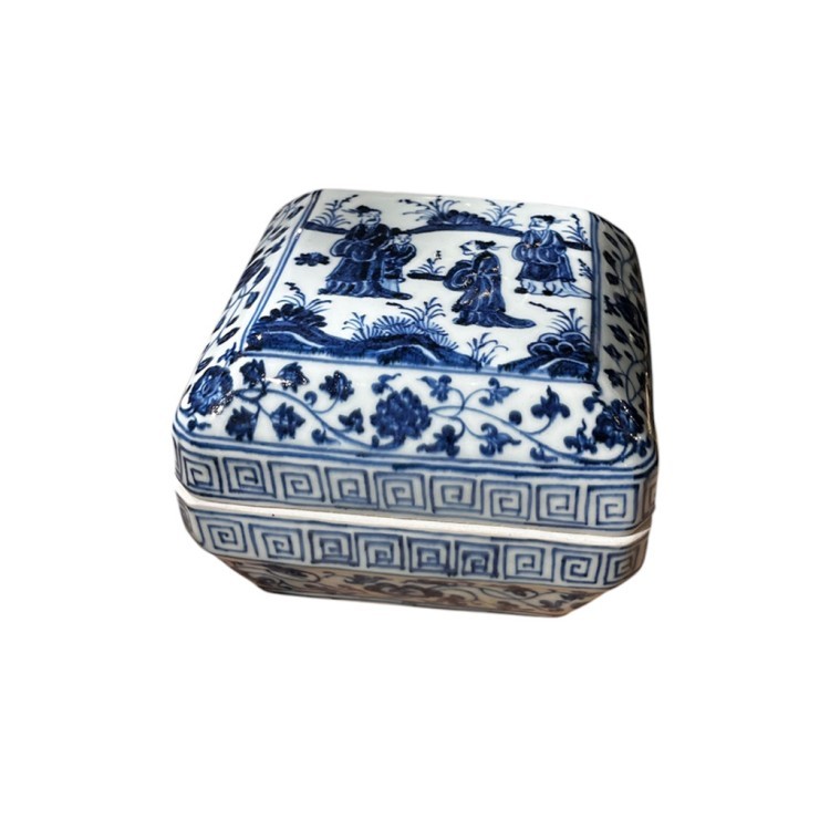 Шкатулка RZHL05-C, фарфор, blue/white, ROOMERS FURNITURE
