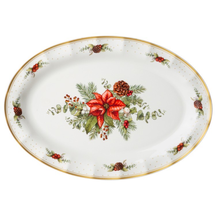Блюдо lefard "celebration" овальное 30,5 см (54-608-11) 