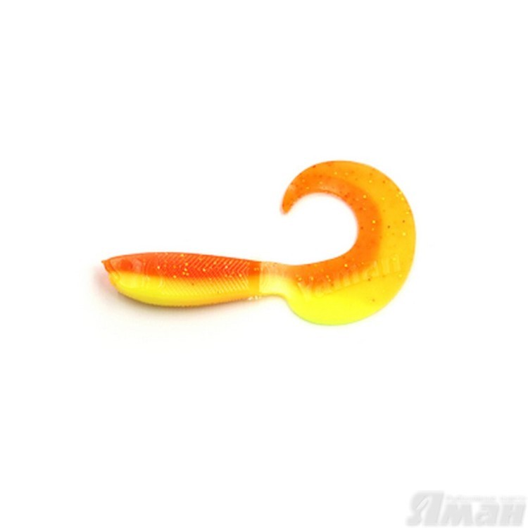 Твистер Yaman Mermaid Tail, 3" цвет 25 - Sunshine, 10 шт Y-MT3-25 (70697)