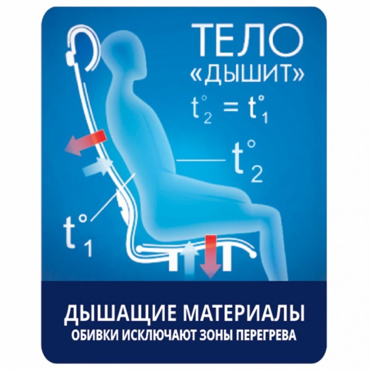 Кресло офисное Metta К-27 ткань серое (1) (84650)