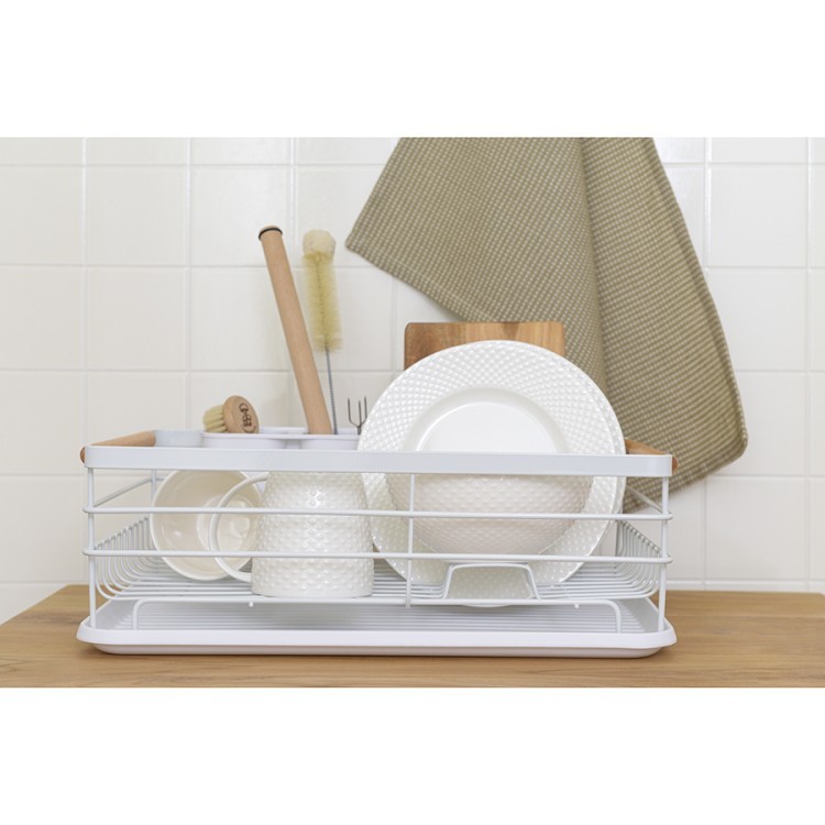 Сушилка для посуды granli, 43x30,5x14 см, белая (74011) Сушилка для посуды granli, 43x30,5x14 см, белая (74011)