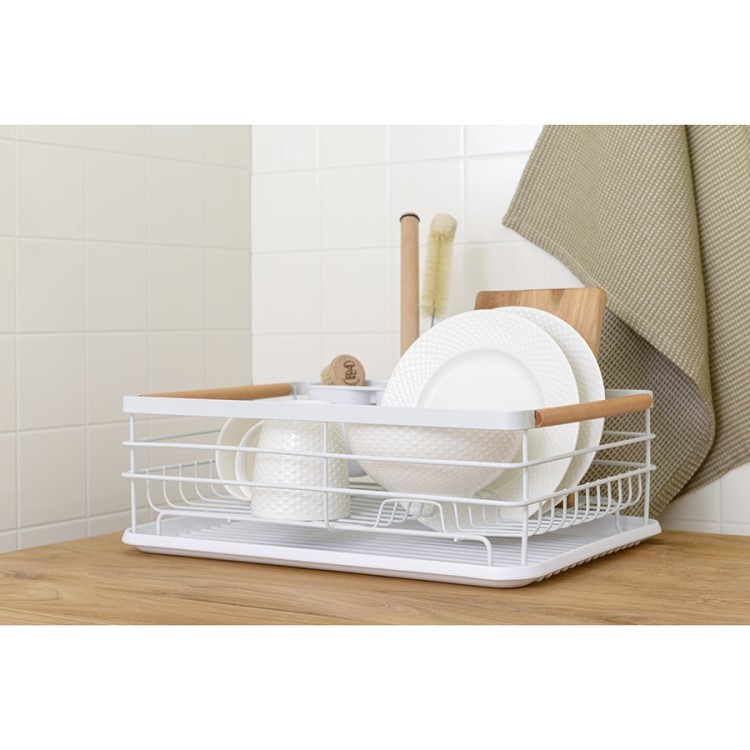 Сушилка для посуды granli, 43x30,5x14 см, белая (74011) Сушилка для посуды granli, 43x30,5x14 см, белая (74011)