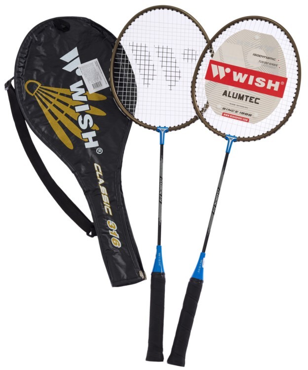 БЕЗ УПАКОВКИ Набор для бадминтона WISH Classic 316, синий (2118921)