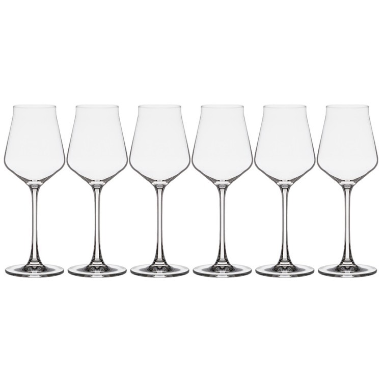 Набор бокалов для вина из 6 шт. "alca" 310 мл высота=23,5 см. Crystal Bohemia (669-319)