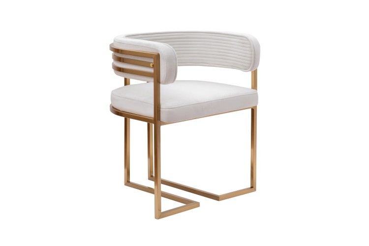 Стул велюр светло-серый/матовое золото 60*55*73см (TT-00014351)