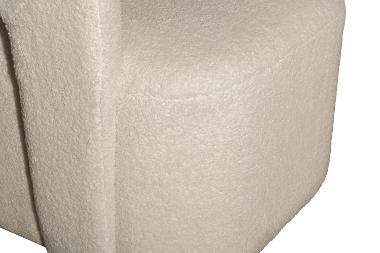 Кресло поворотное Teddy белое 65*70*75см (TT-00014999)