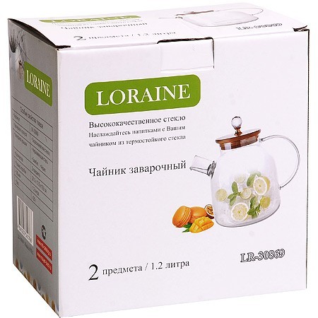 Заварочный чайник 1,2 л LR (30869) Заварочный чайник 1,2 л LR (30869)