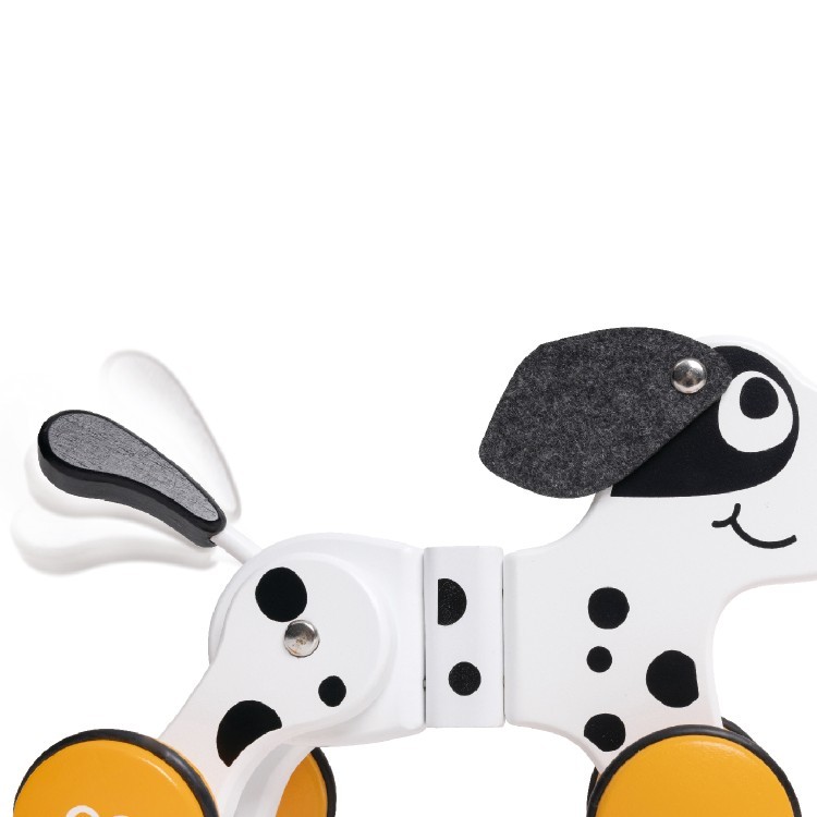 Детская игрушка каталка на веревочке "Собачка", серия Зверики (E0368_HP)