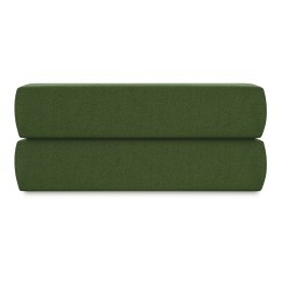 Простыня на резинке из перкаля травянисто-зеленого цвета из коллекции stripes, 160х200х30см (80932)