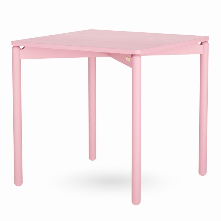 Стол обеденный saga, 75х75 см, розовый (76387)