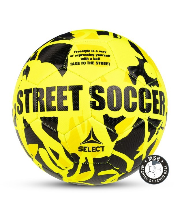 Мяч футбольный Street Soccer, №4.5, желтый/черный (для асфальта) (1524820)