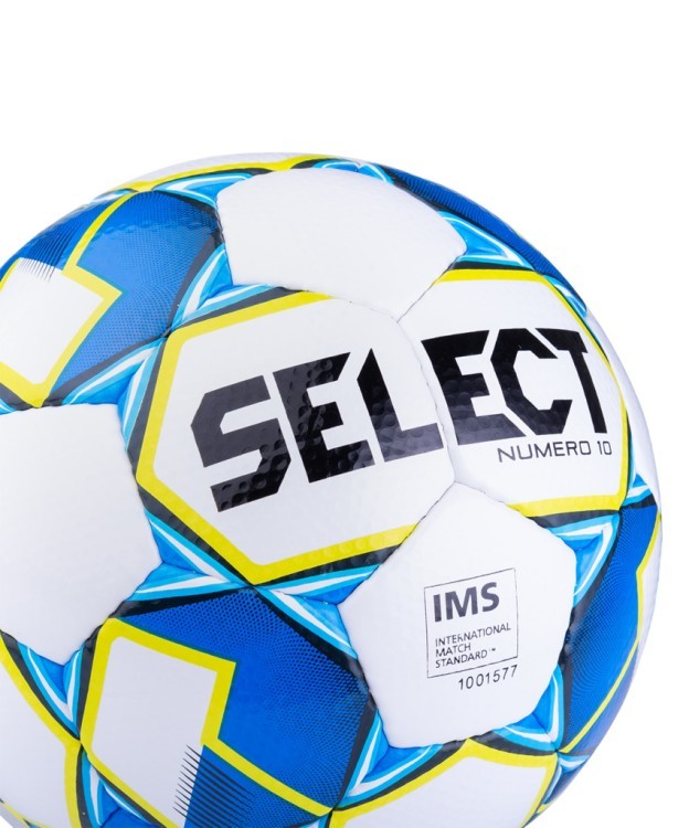 Мяч футбольный Numero10 IMS 810508, №5, белый/синий/зеленый (771568)