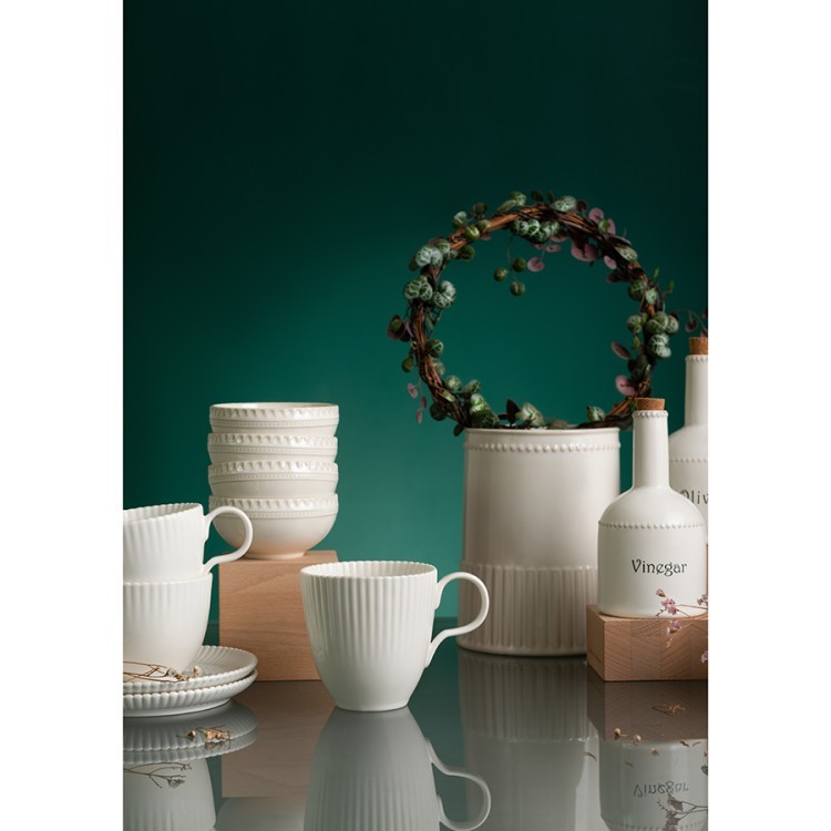 Кружка из фарфора белого цвета из коллекции kitchen spirit, 350 мл (73605)