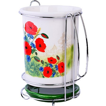 Подставка для столовых приборов Цветущие Маки дол/жел LR (60286) Подставка для столовых приборов Цветущие Маки дол/жел LR (60286)