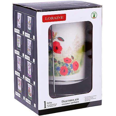 Подставка для столовых приборов Цветущие Маки дол/жел LR (60286) Подставка для столовых приборов Цветущие Маки дол/жел LR (60286)