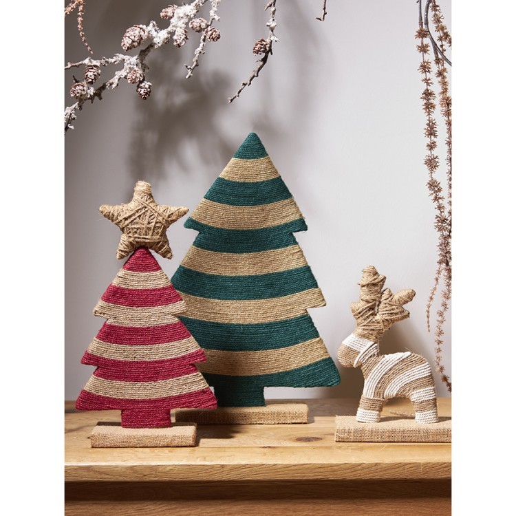 Декор новогодний trendy stripes из джута и гофрированного картона из коллекции new year essential (76823) Декор новогодний trendy stripes из джута и гофрированного картона из коллекции new year essential (76823)