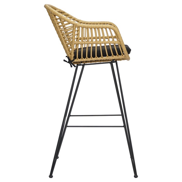 Стул барный vetle bent, ротанг (75830) Стул барный vetle bent, ротанг (75830)