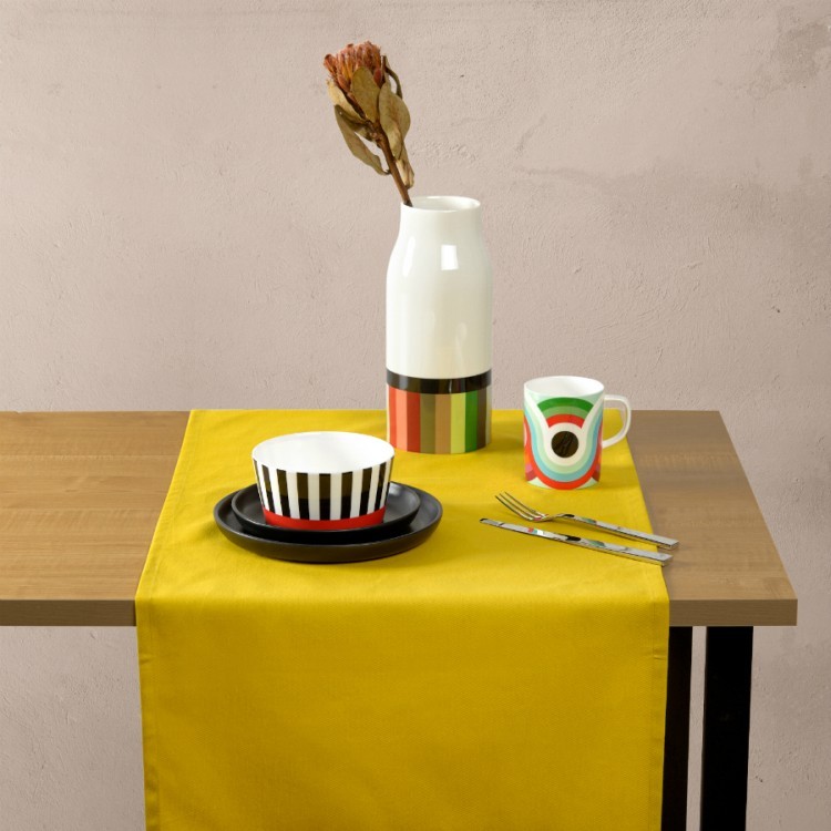 Дорожка на стол горчичного цвета из коллекции wild, 45х150 см (65654)
