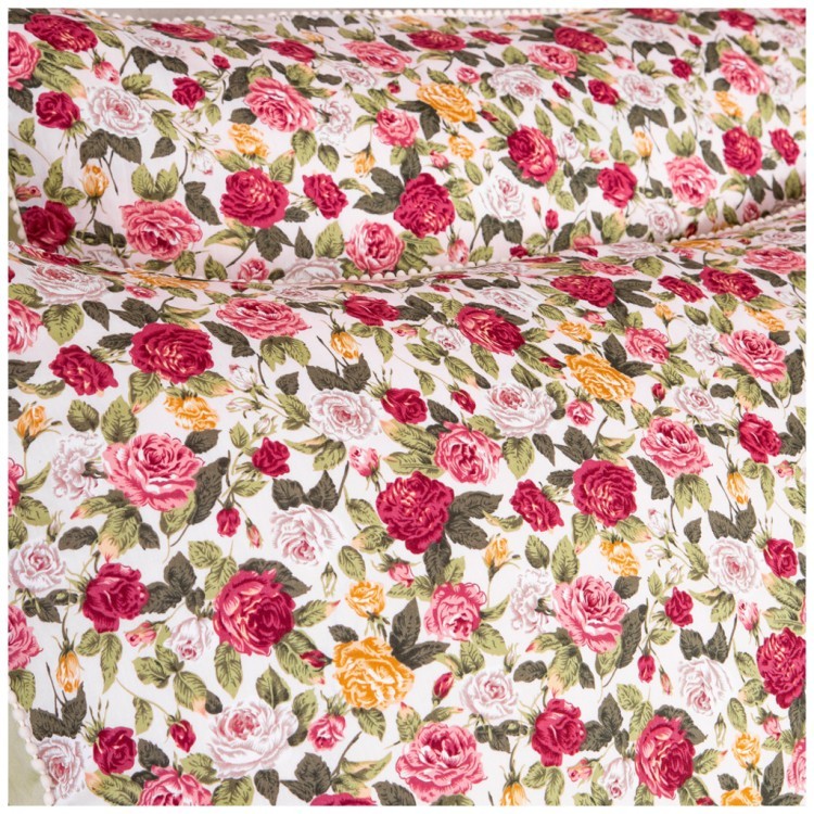 Кпб 1,5 спальный "розовый сад",зел+цв, 100% х\б, сатин+сорочка SANTALINO (984-904)