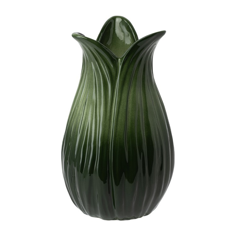 Ваза petal зеленого цвета из коллекции blossom, 22 см (80157)