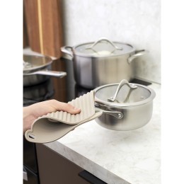 Подставка-прихватка под горячее smart helper, 19х18 см, бежевая (77360)