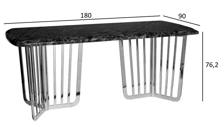 Стол обеденный Pearl White 180*90*76.2см (TT-00010652) Стол обеденный Pearl White 180*90*76.2см (TT-00010652)