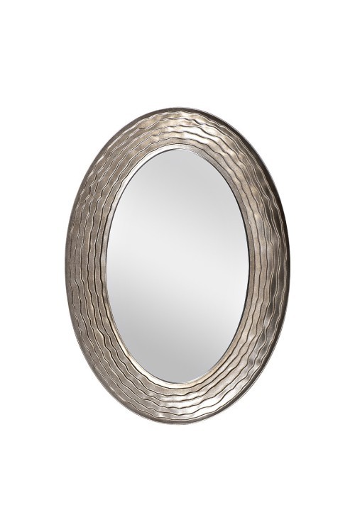 Зеркало "Волны"рама полиуретан темн.серебро 104*74*4см (TT-00006045)