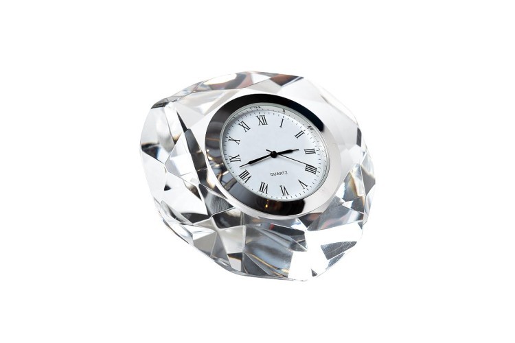 Часы настольные, 8*8*4 см. цвет серебряный (TT-00001657)