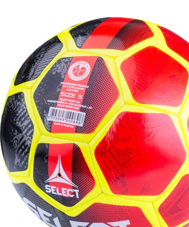 Мяч футбольный Classic 815316, №5, красный/черный/желтый (773646)