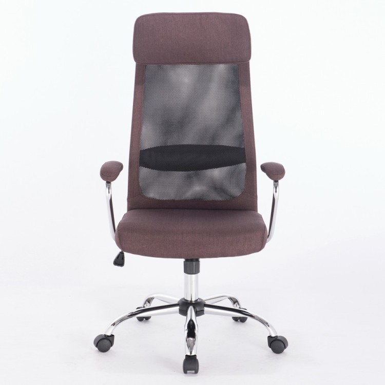 Кресло офисное Brabix Flight EX-540 ткань/сетка коричневое 531849 (1) (84652)