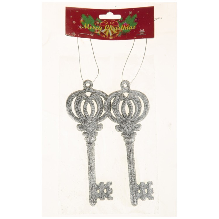 Набор декоративных подвесок из 2 шт. "ключи" коллекция "silver dream" 6*16 см Lefard (858-159)