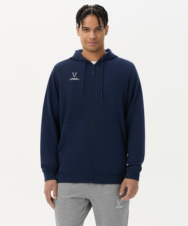 Худи на молнии JOGEL ESSENTIAL Cotton FZ Hoodie, темно-синий (2121892)