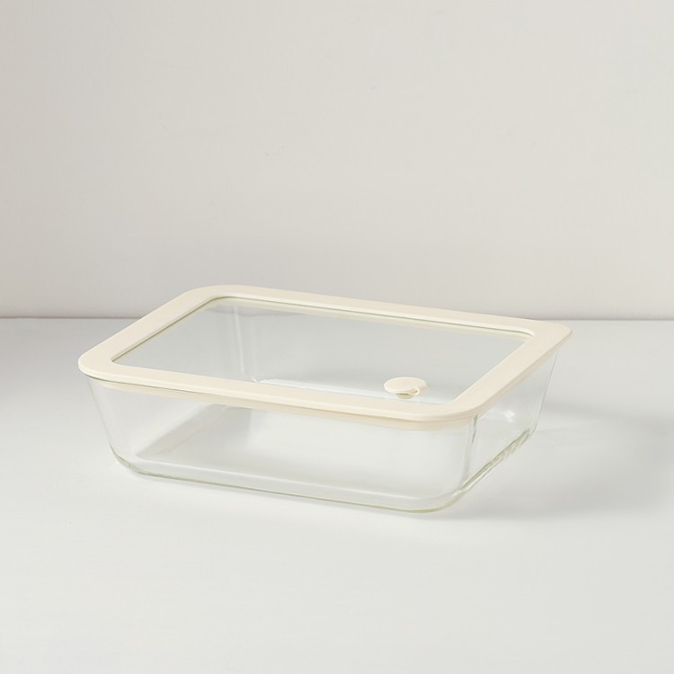 Контейнер для запекания и хранения с вакуумным эффектом vacuum glass, 1,4 л, молочный (78842)