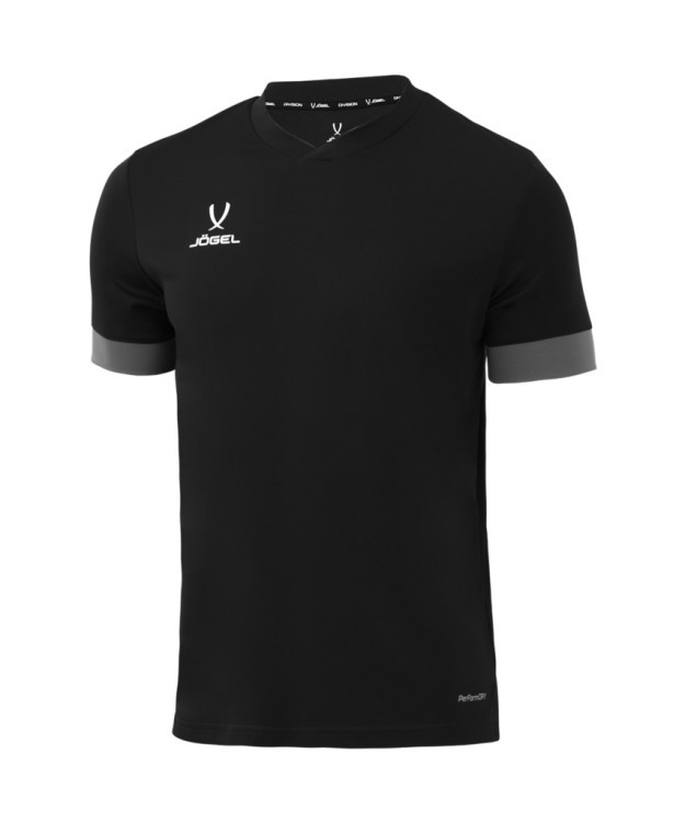 Футболка игровая JOGEL DIVISION PerFormDRY Union Jersey, черный/темно-серый/белый (1751621)