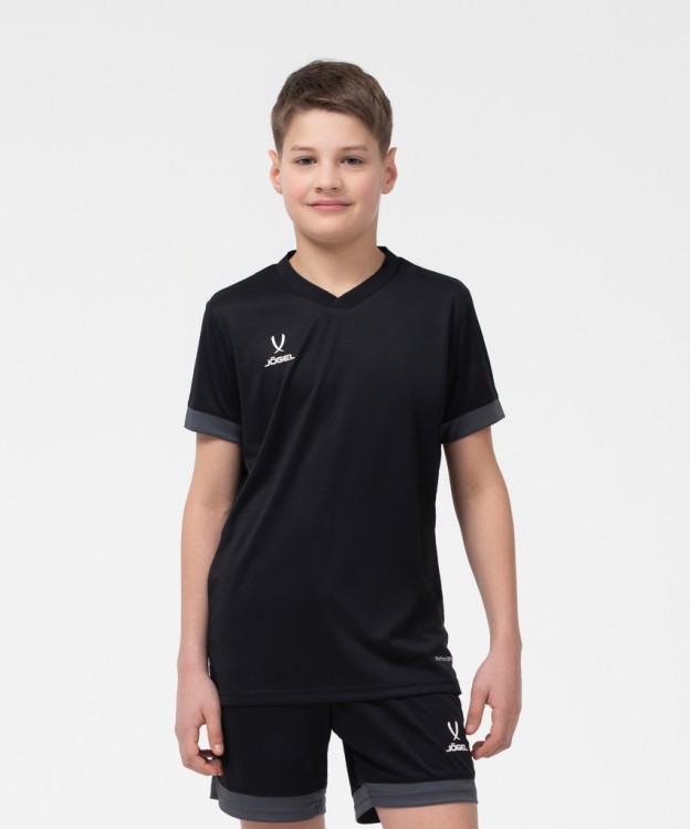 Футболка игровая JOGEL DIVISION PerFormDRY Union Jersey, черный/темно-серый/белый (1751621)