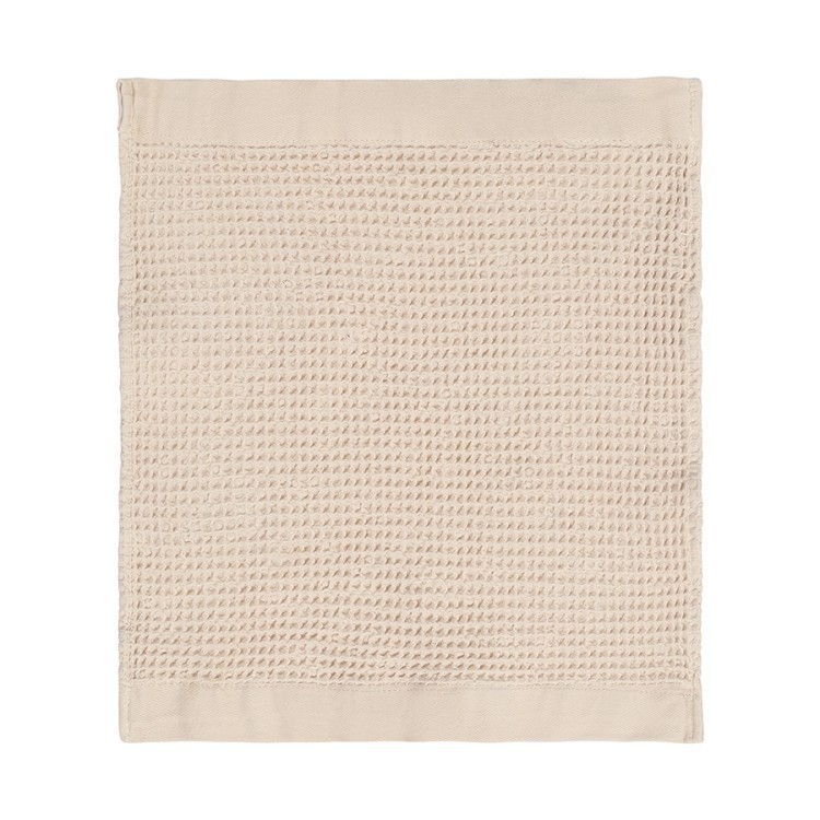 Полотенце для лица из умягченной вафли кремового цвета из коллекции essential, 30x30 см (79182)