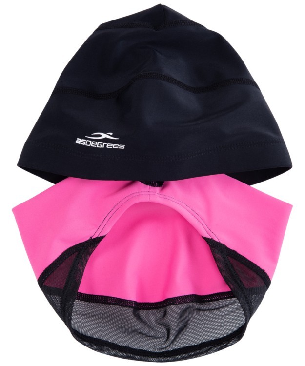 Шапочка для плавания Duplo Black/Pink, полиамид (1436485)