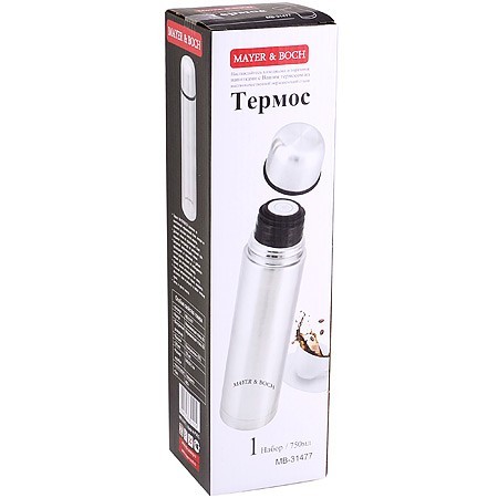 Термос 0,75л нерж/сталь Mayer&Boch (31477) Термос 0,75л нерж/сталь Mayer&Boch (31477)