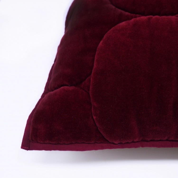 Чехол на подушку бархатный Хвойное утро Цвет бордовый russian north, 45х45 см (63553)