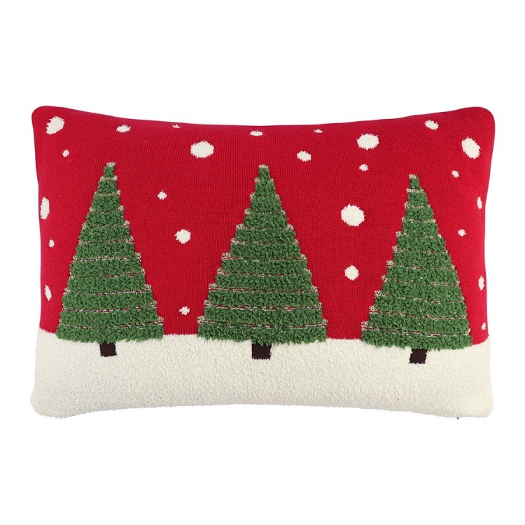 Подушка вязаная с новогодним рисунком festive wood из коллекции new year essential, 40x60 см (79348) Подушка вязаная с новогодним рисунком festive wood из коллекции new year essential, 40x60 см (79348)