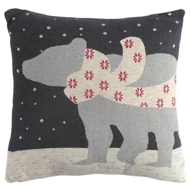 Подушка вязаная с новогодним рисунком polar bear из коллекции new year essential, 45х45 см (74417) Подушка вязаная с новогодним рисунком polar bear из коллекции new year essential, 45х45 см (74417)