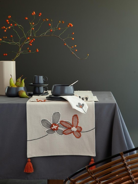 Салфетка сервировочная stone flowers из коллекции ethnic, 45х45 см (79781)