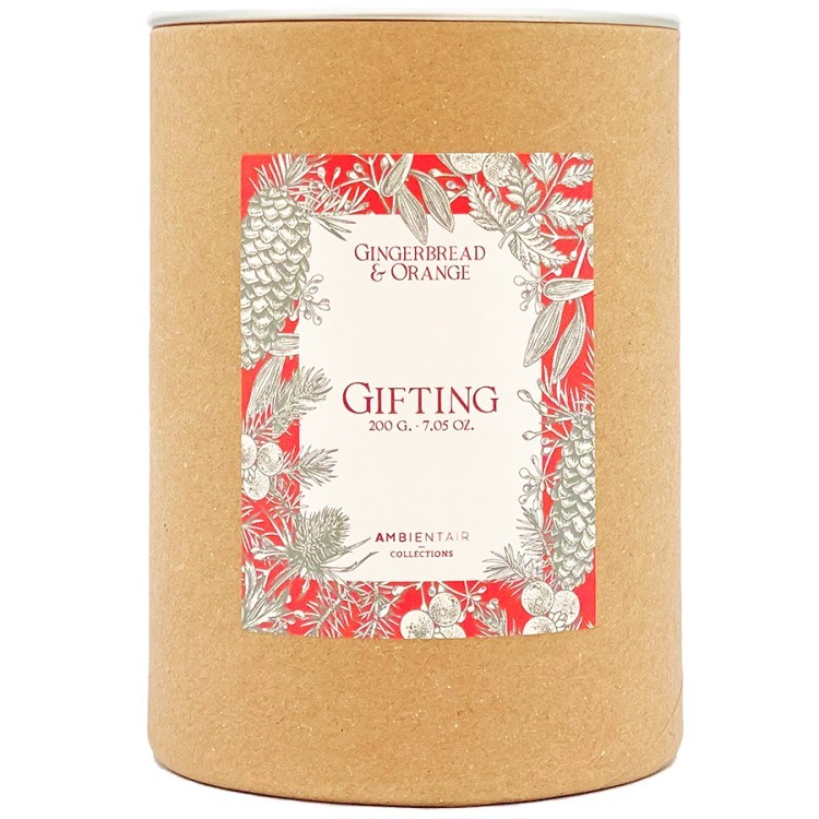 Свеча ароматическая gifting, gingerbread&orange, 40 ч (72593)